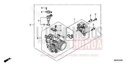 THROTTLE BODY VT750CA9 de 2009